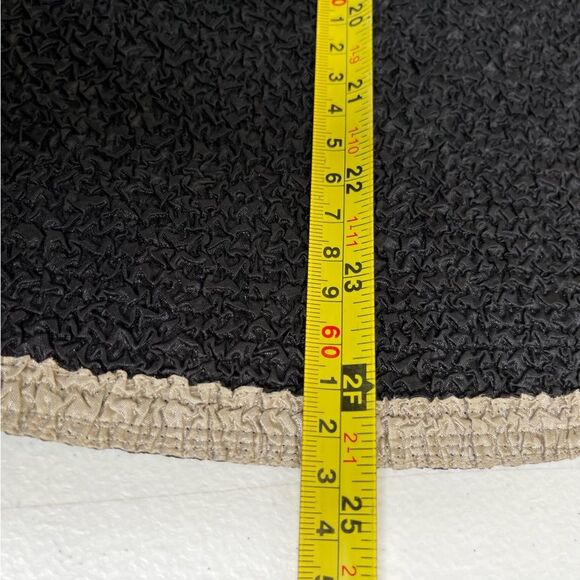 Travelers Collection Chicos Textured Crinkle Open Front Black Tan Jacket Women S - Picture 12 of 13